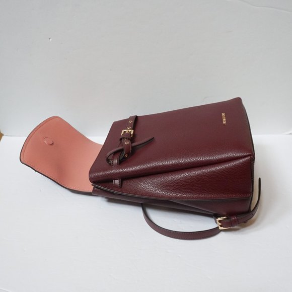 Michael Kors Emilia Medium Backpack Pebbled Leather Merlot main image 5